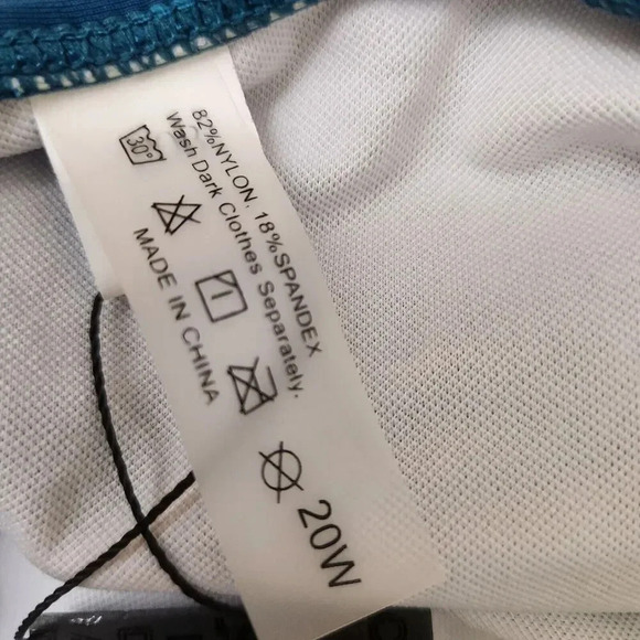 New‎ DACI Swimsuit Ruched Sides Flattering Tummy Control Teal Blue NWT SZ 20W - Picture 8 of 12